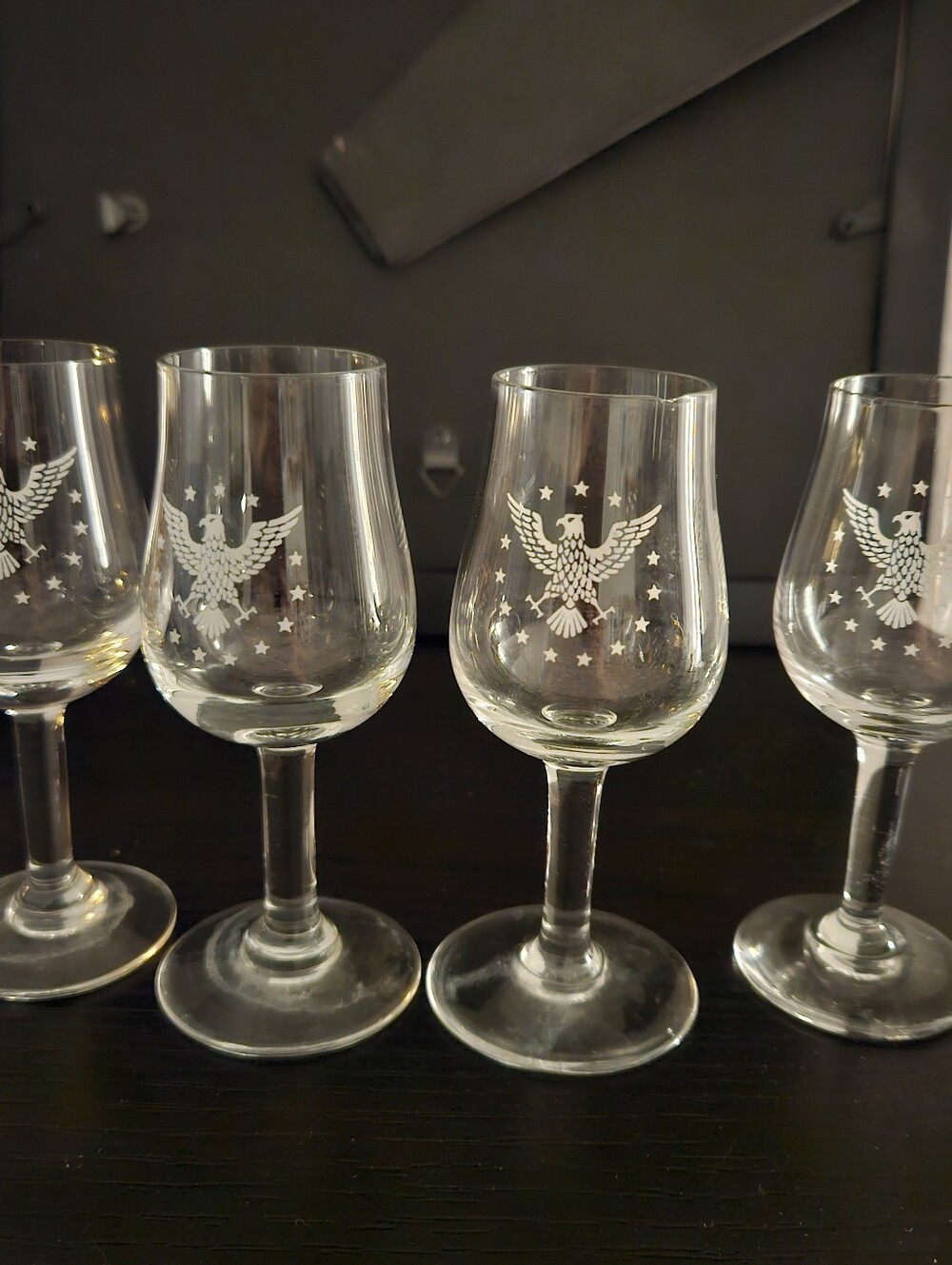 Vintage Pan Am Airlines President Special First Class Cordial Glasses set of 4